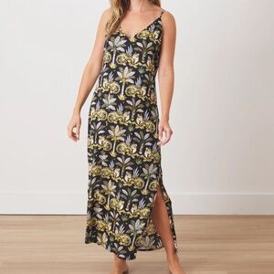 NWT Printfresh Eco Satin Chic to Sleep Nightie in Untamed Tiger Gold Ink Size L